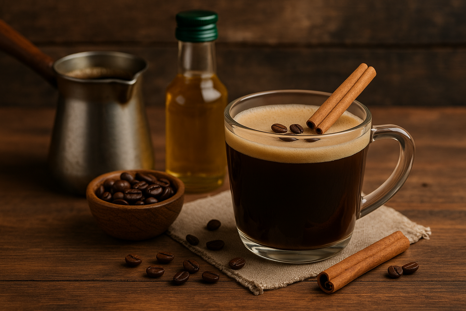 Ingredientes del Balkan Coffee: slivovitz, café y miel