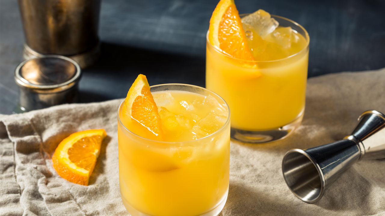 Cóctel Destornillador con vodka y zumo de naranja
