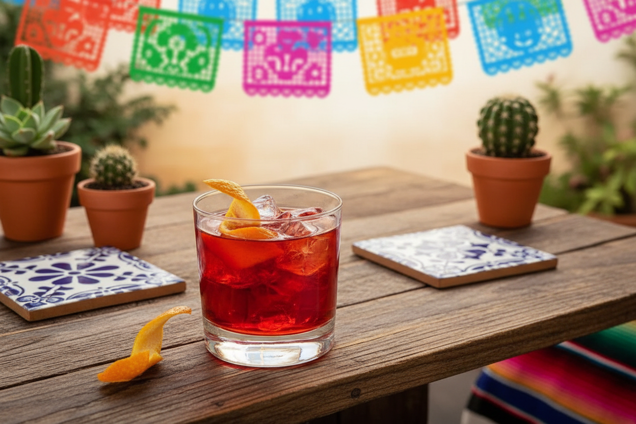 Mezcal Negroni ahumado