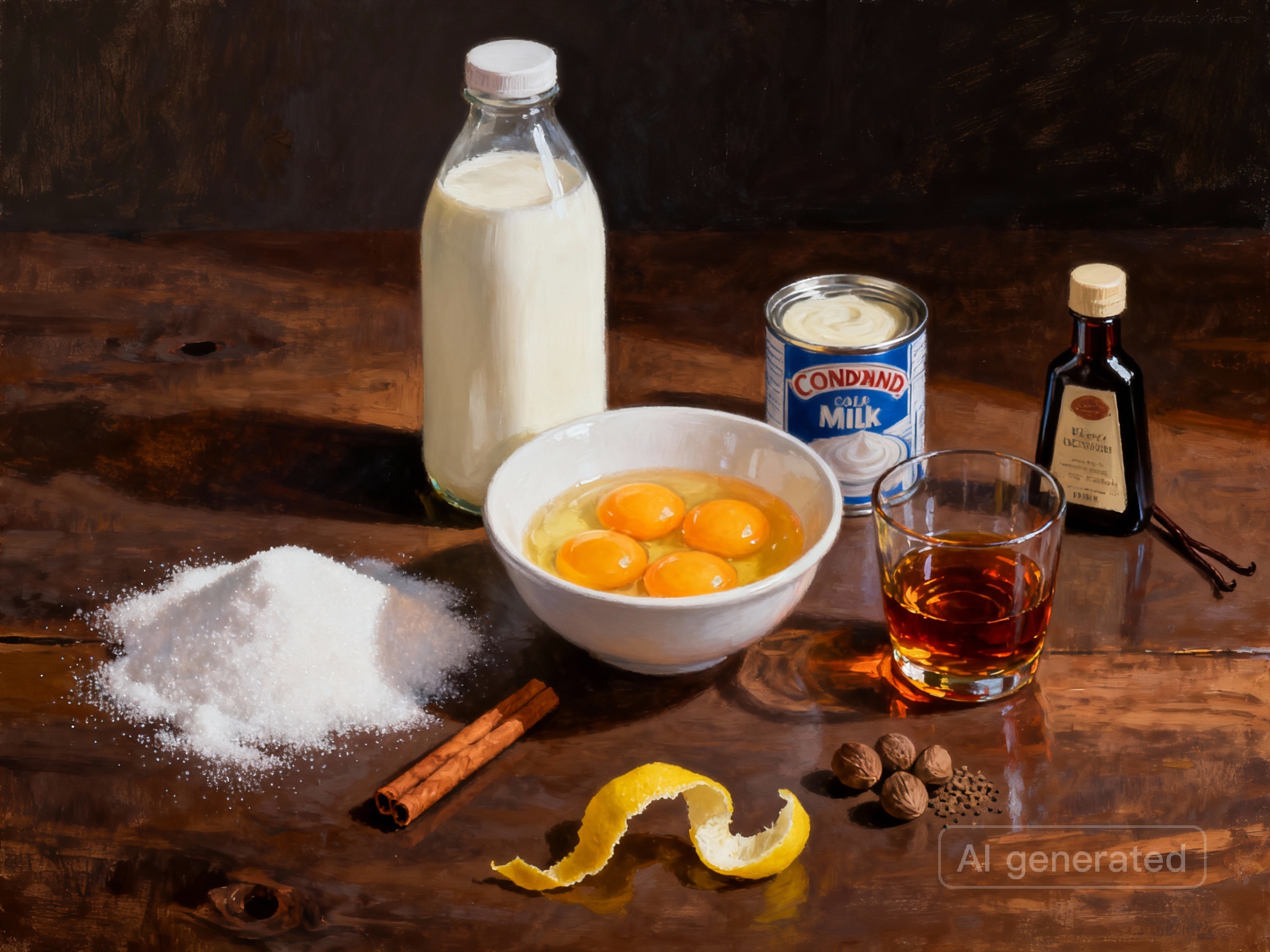 Ingredientes Ponche Crema