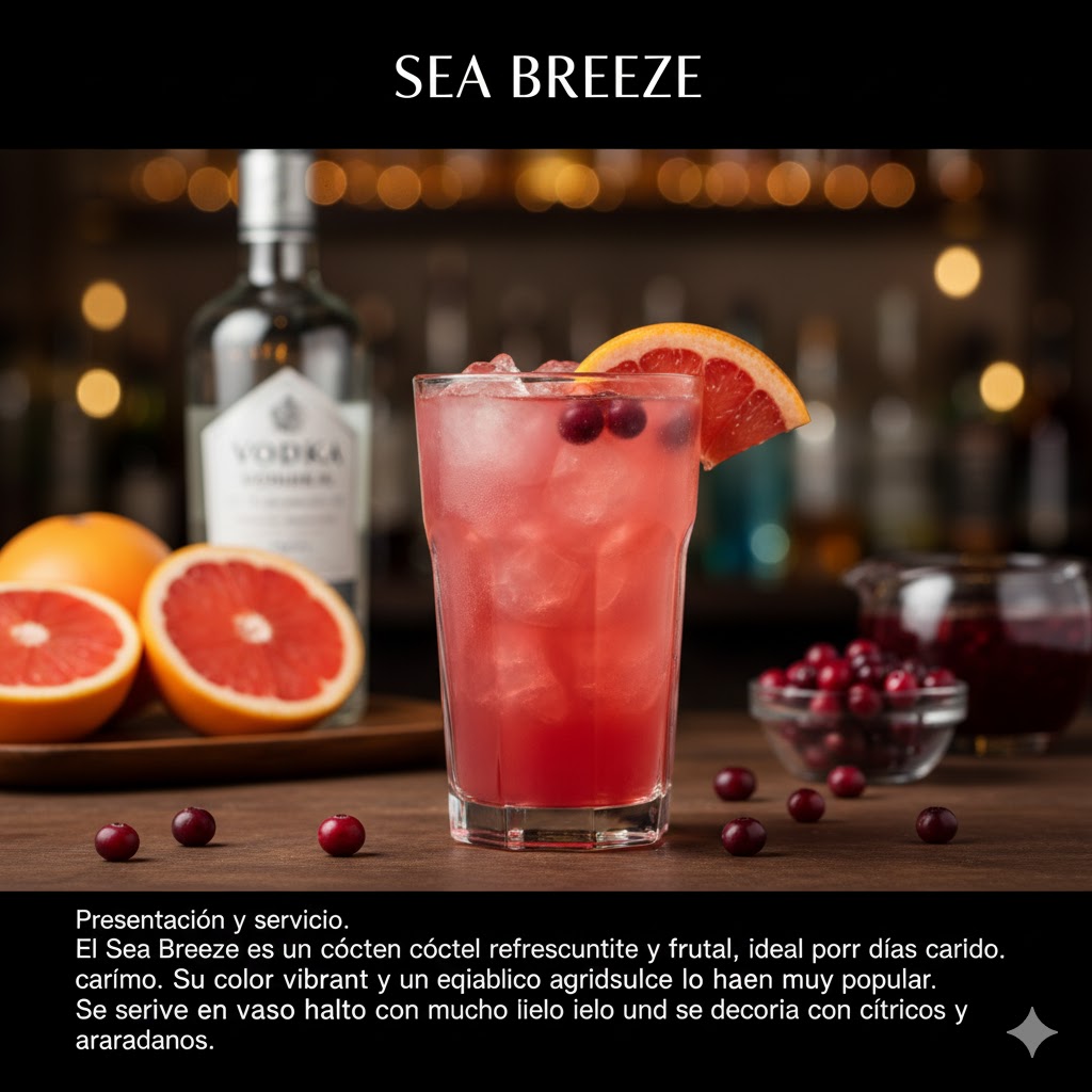 Sea Breeze con arándano y pomelo