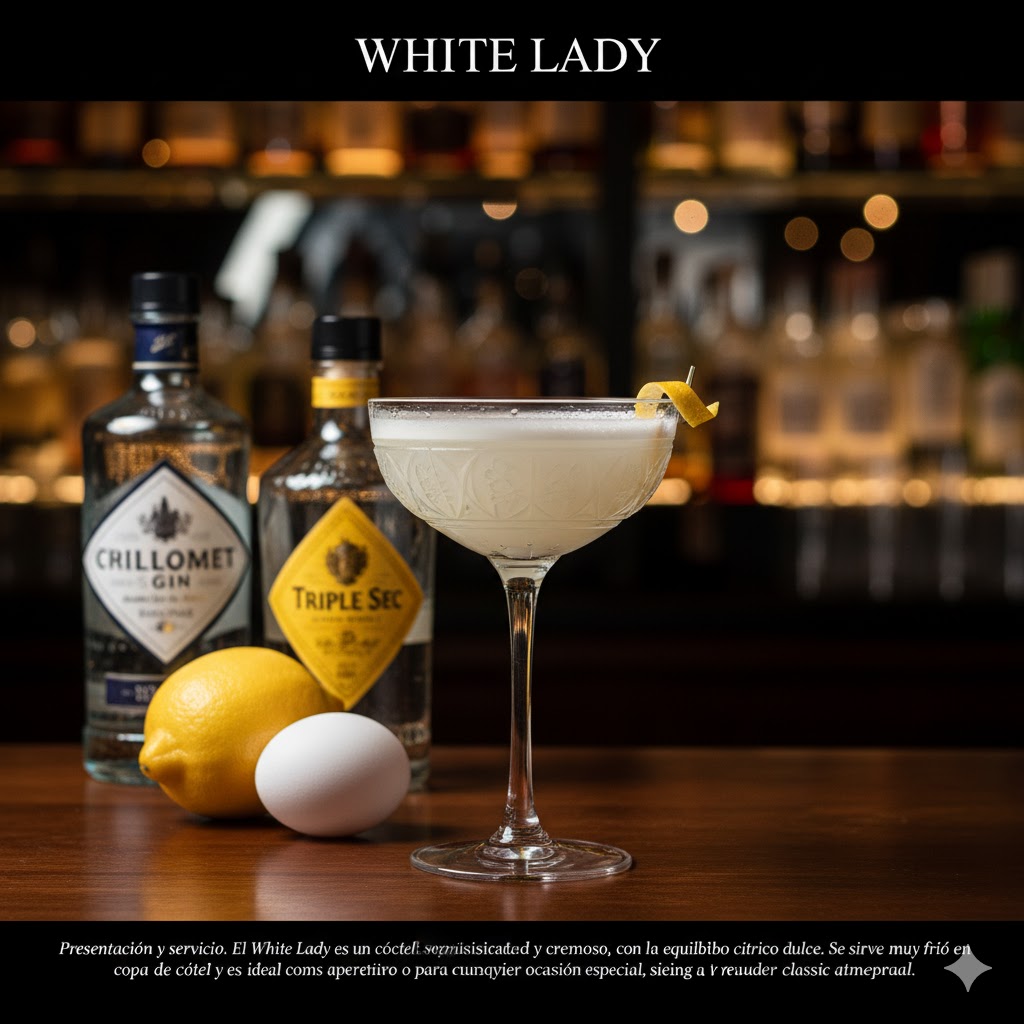 White Lady en copa coupé