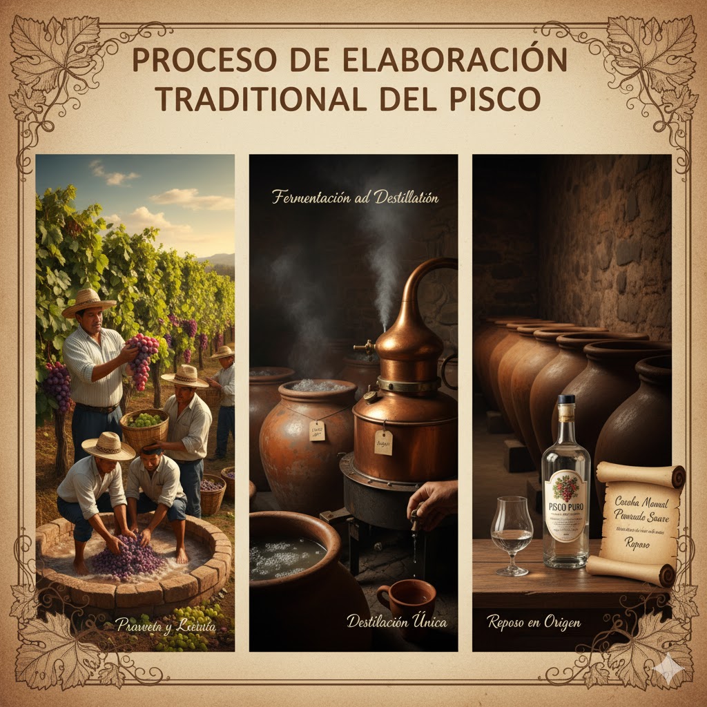 Alambique de cobre tradicional para destilar pisco