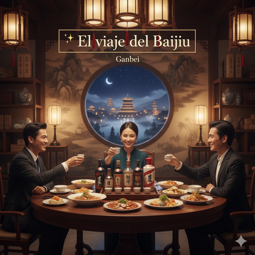 Ceremonia tradicional de baijiu en China