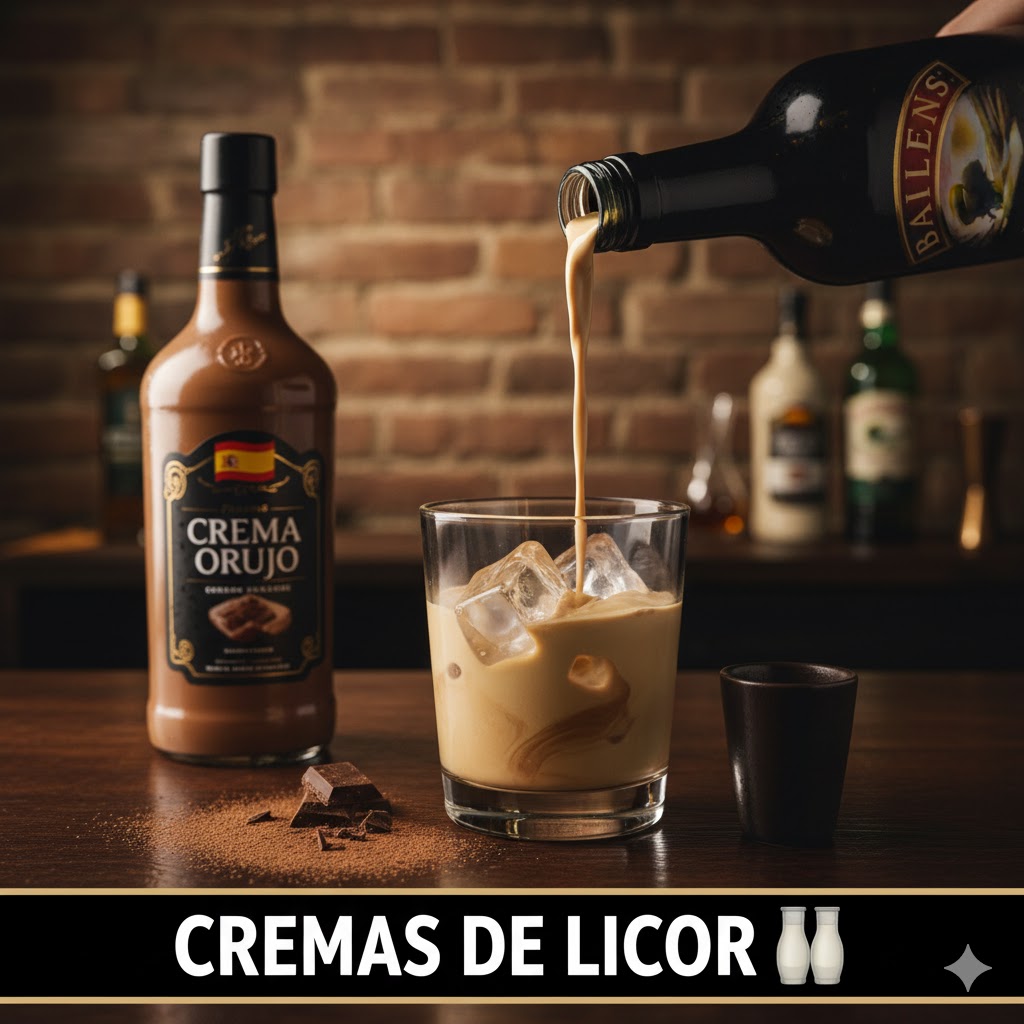 Crema de orujo y crema irlandesa