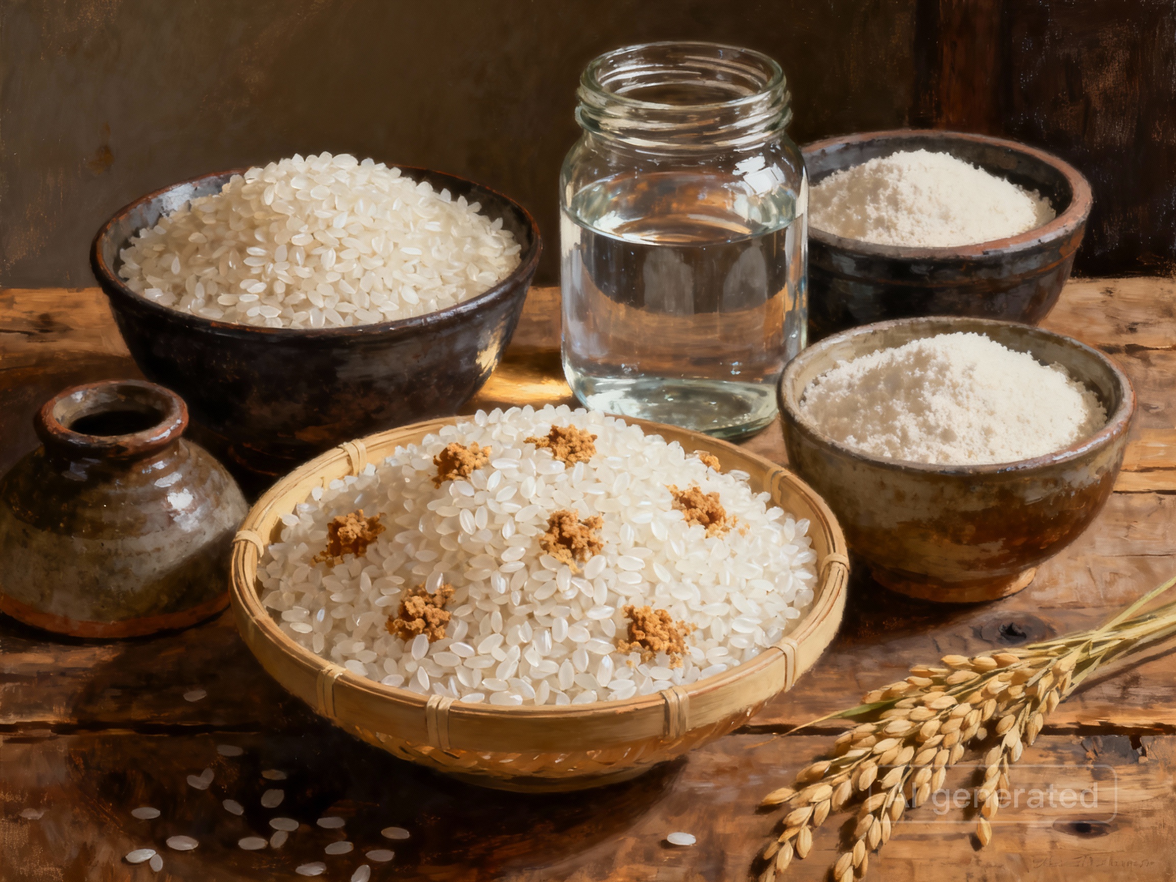 Ingredientes del sake