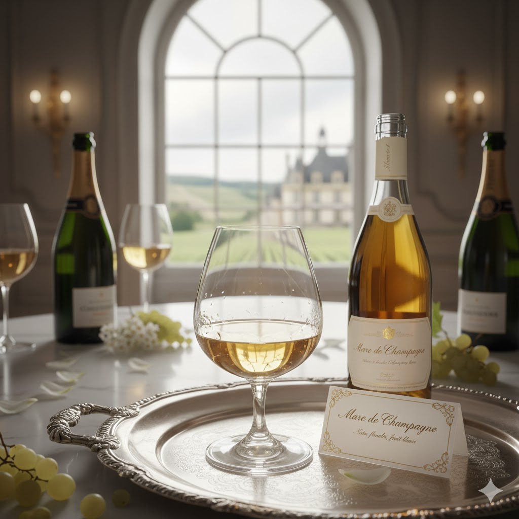 Botella de Marc de Champaña