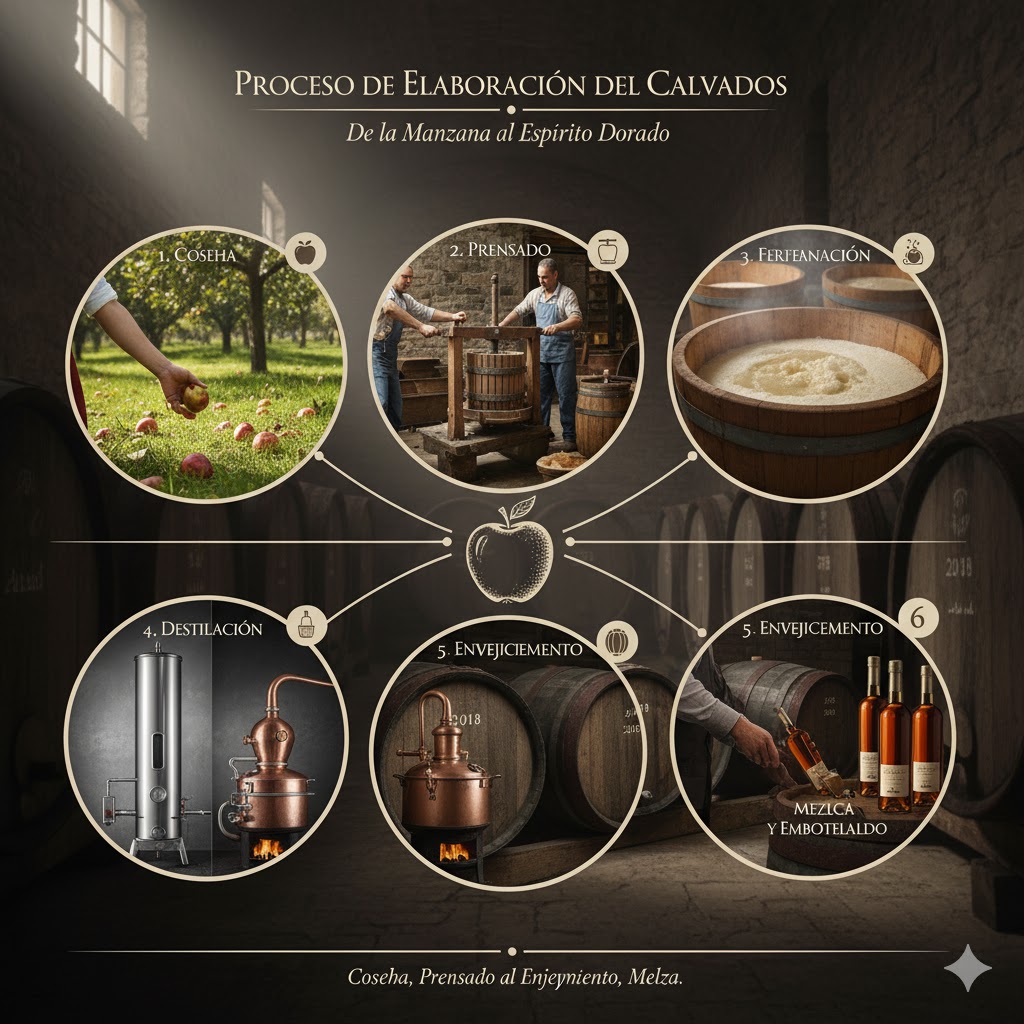 Proceso de elaboración del Calvados