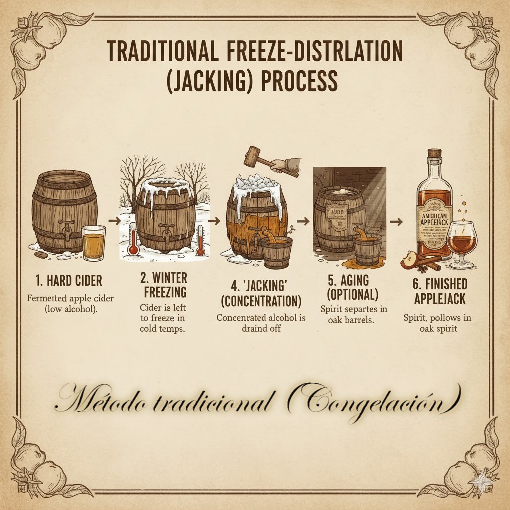 Esquema del proceso tradicional de jacking por congelación