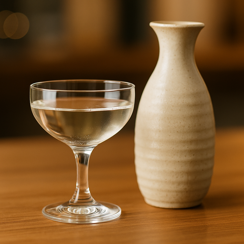 Sake servido en copa o tokkuri