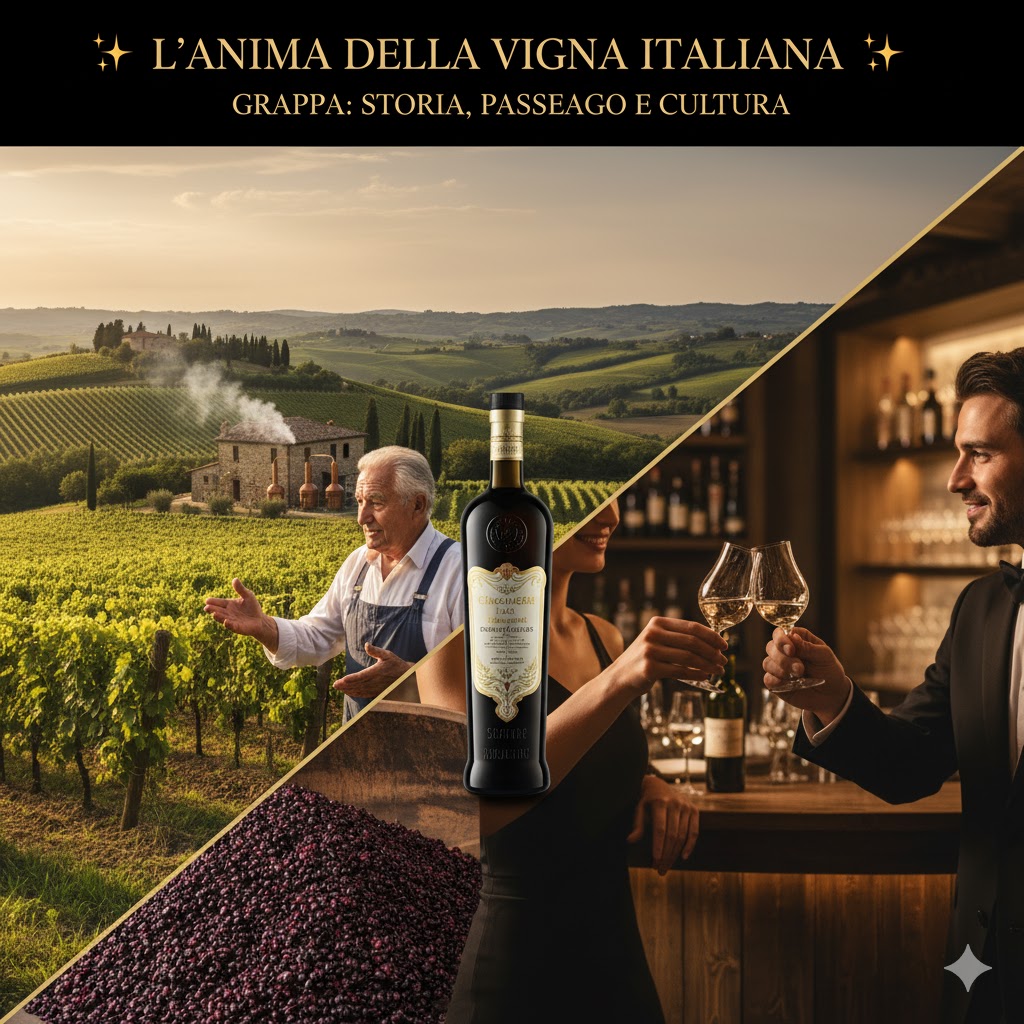 Tradición y elaboración de la Grappa en Italia