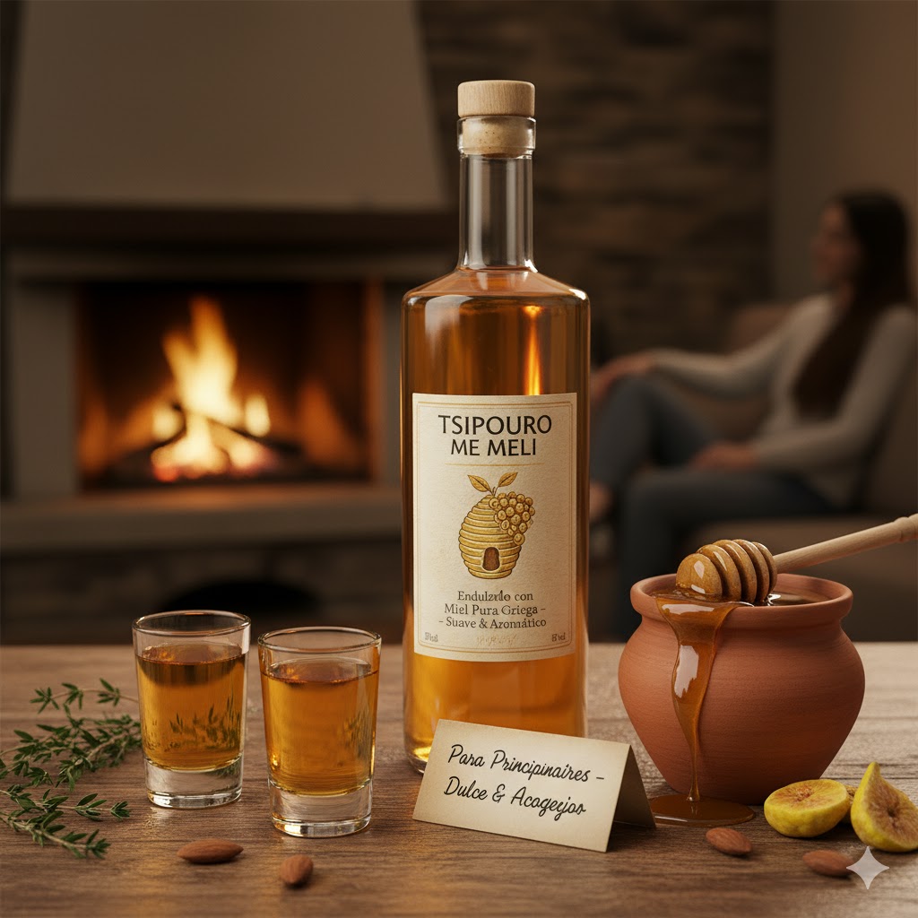 Tsipouro con Miel