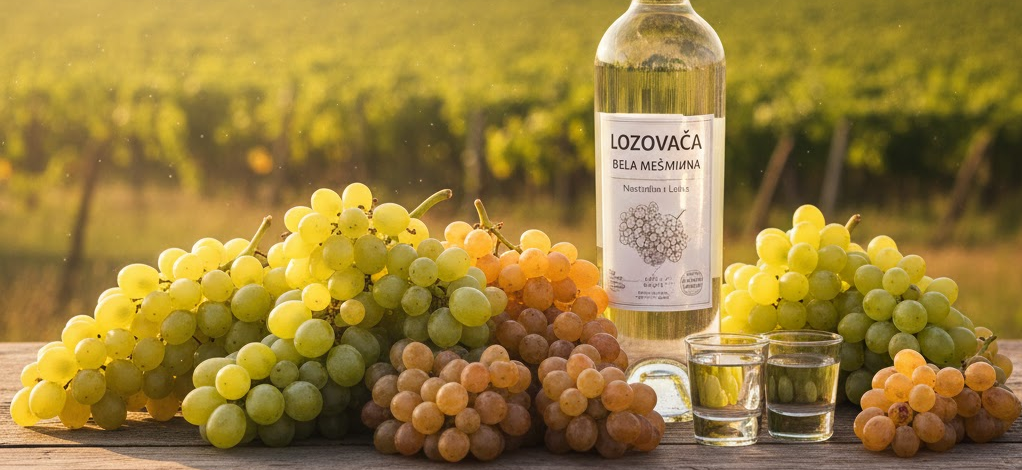 Uvas blancas balcánicas