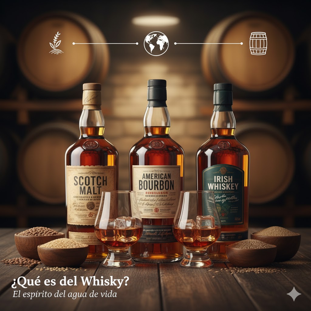 Diferentes tipos de whisky