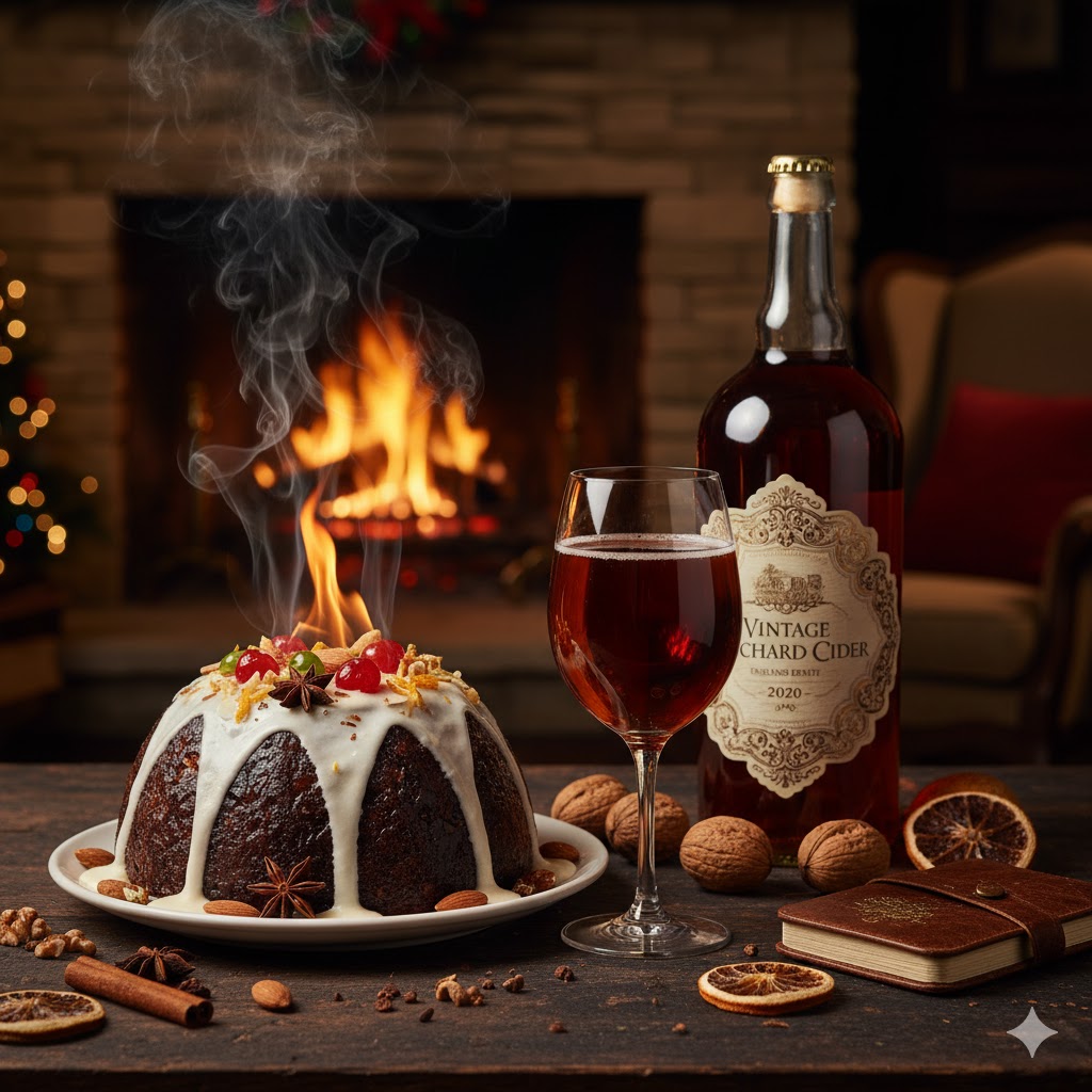Christmas Pudding con Vintage Cider