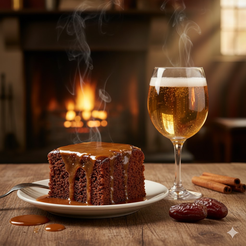 Sticky Toffee Pudding con Sweet Cider