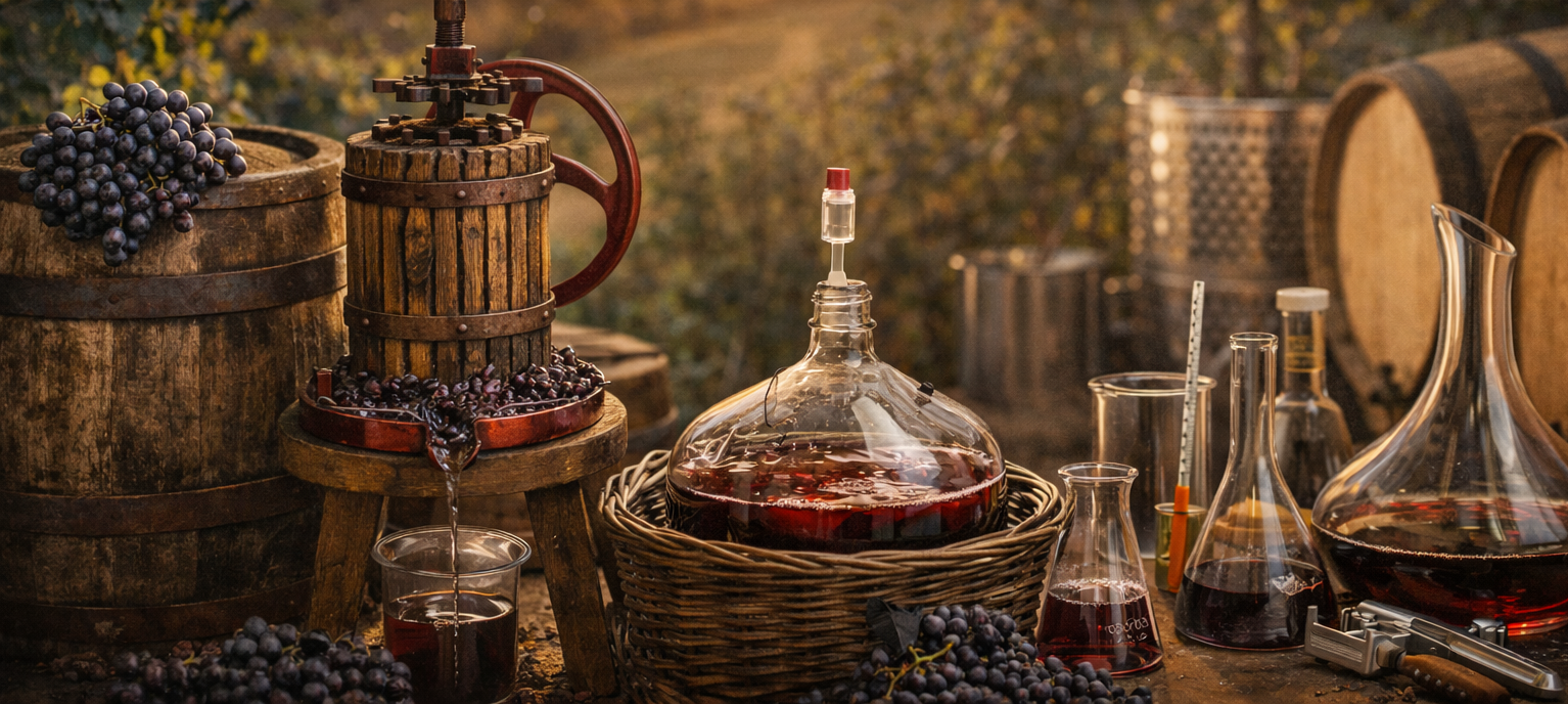Vinicultura: procesos de elaboración del vino paso a paso