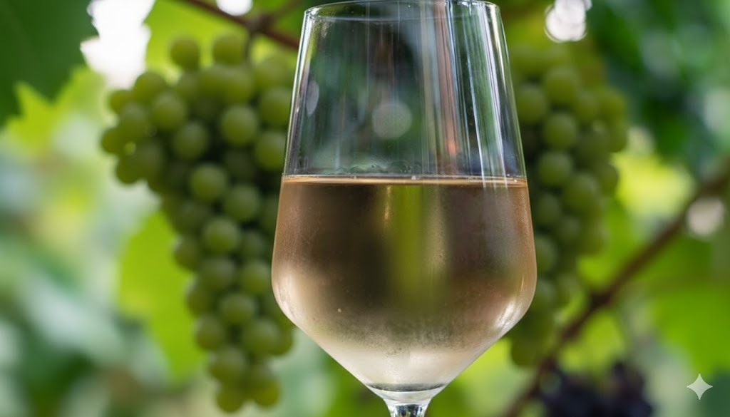 Copa de vino elaborado con Albillo Real