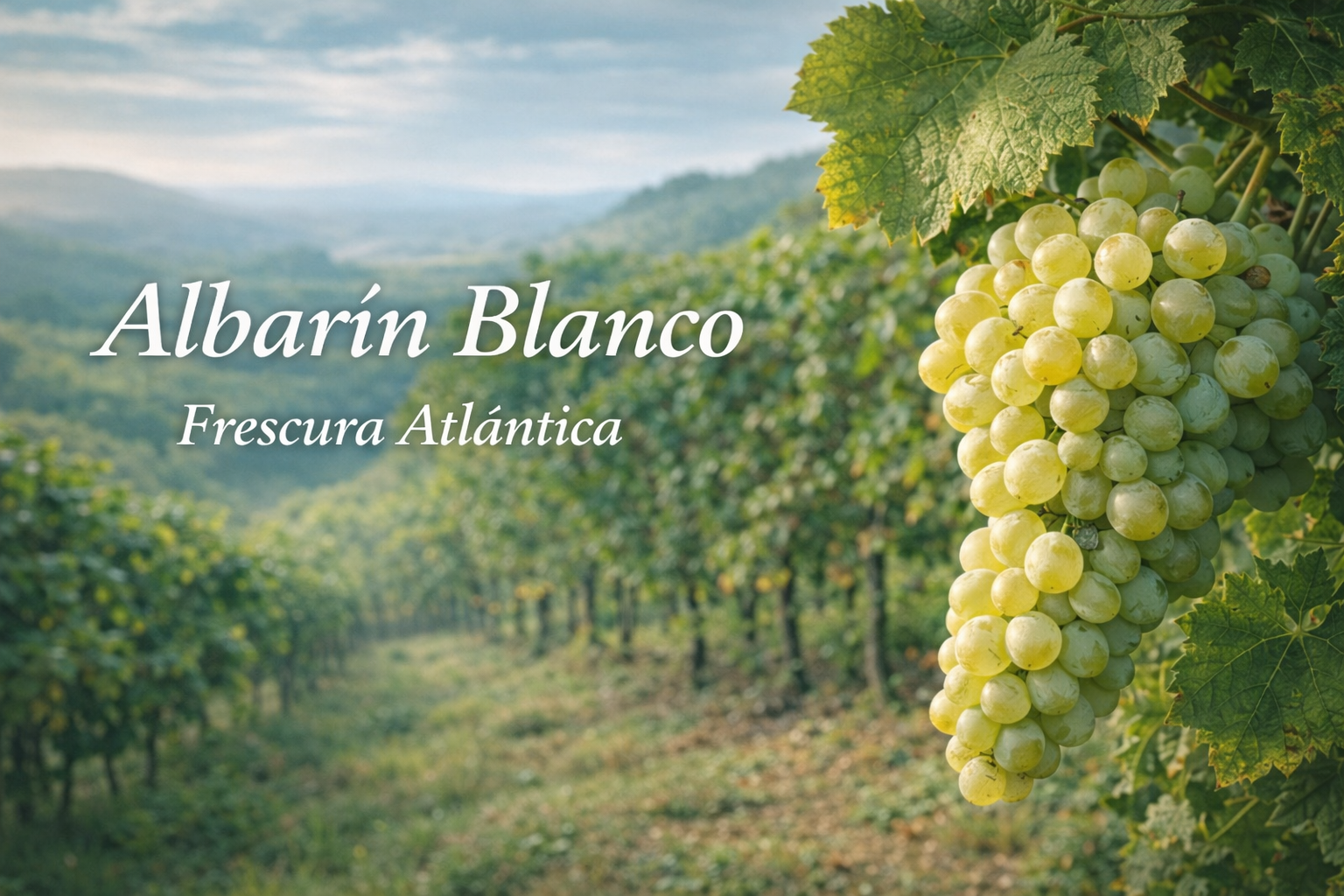 Uva Albarín Blanco, variedad blanca atlántica del norte de España
