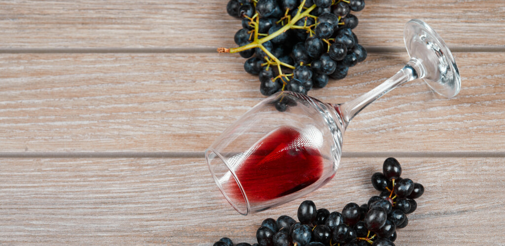 Copa de vino monovarietal de Caíño Tinta