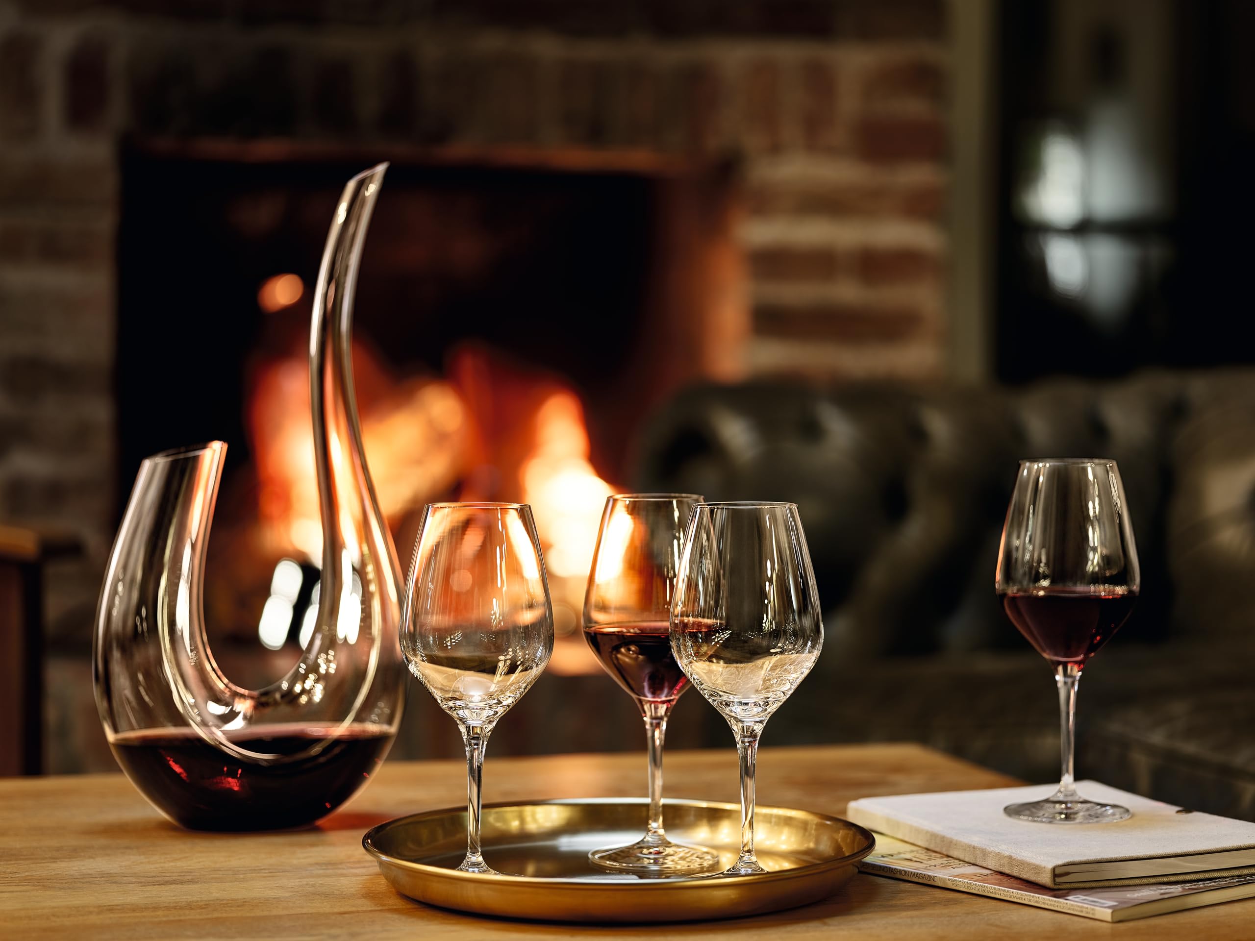 Cantidad correcta de vino en copa: no llenar hasta arriba y dejar espacio por debajo del punto más ancho del cáliz