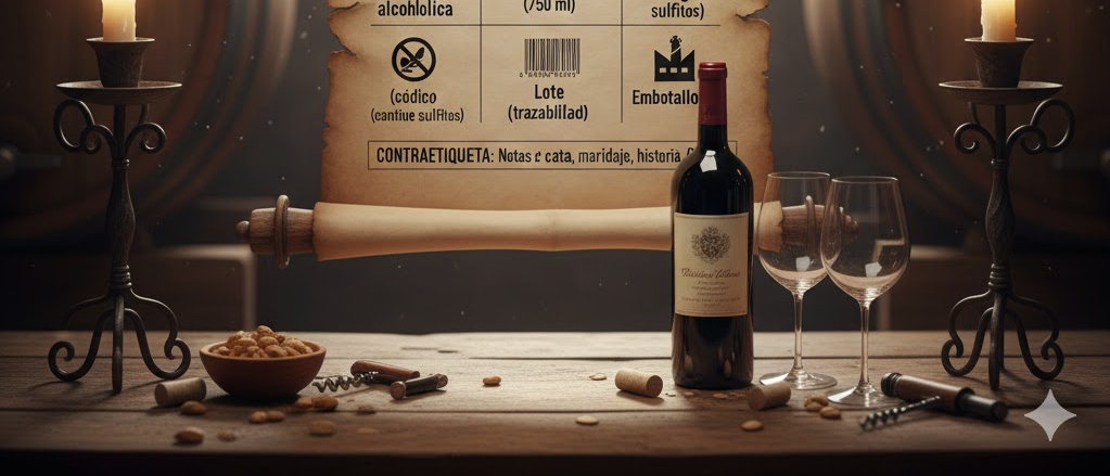 Cómo leer la etiqueta del vino: productor, origen, añada, variedades, graduación, crianza y claves para elegir mejor