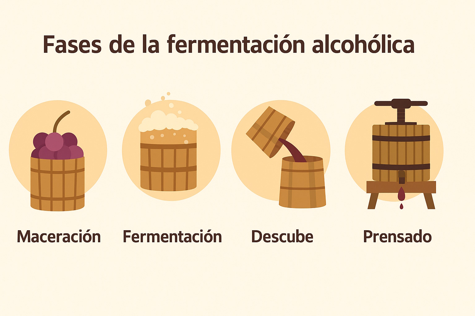 Etapas de la fermentación