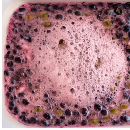 Mosto espumando durante fermentación