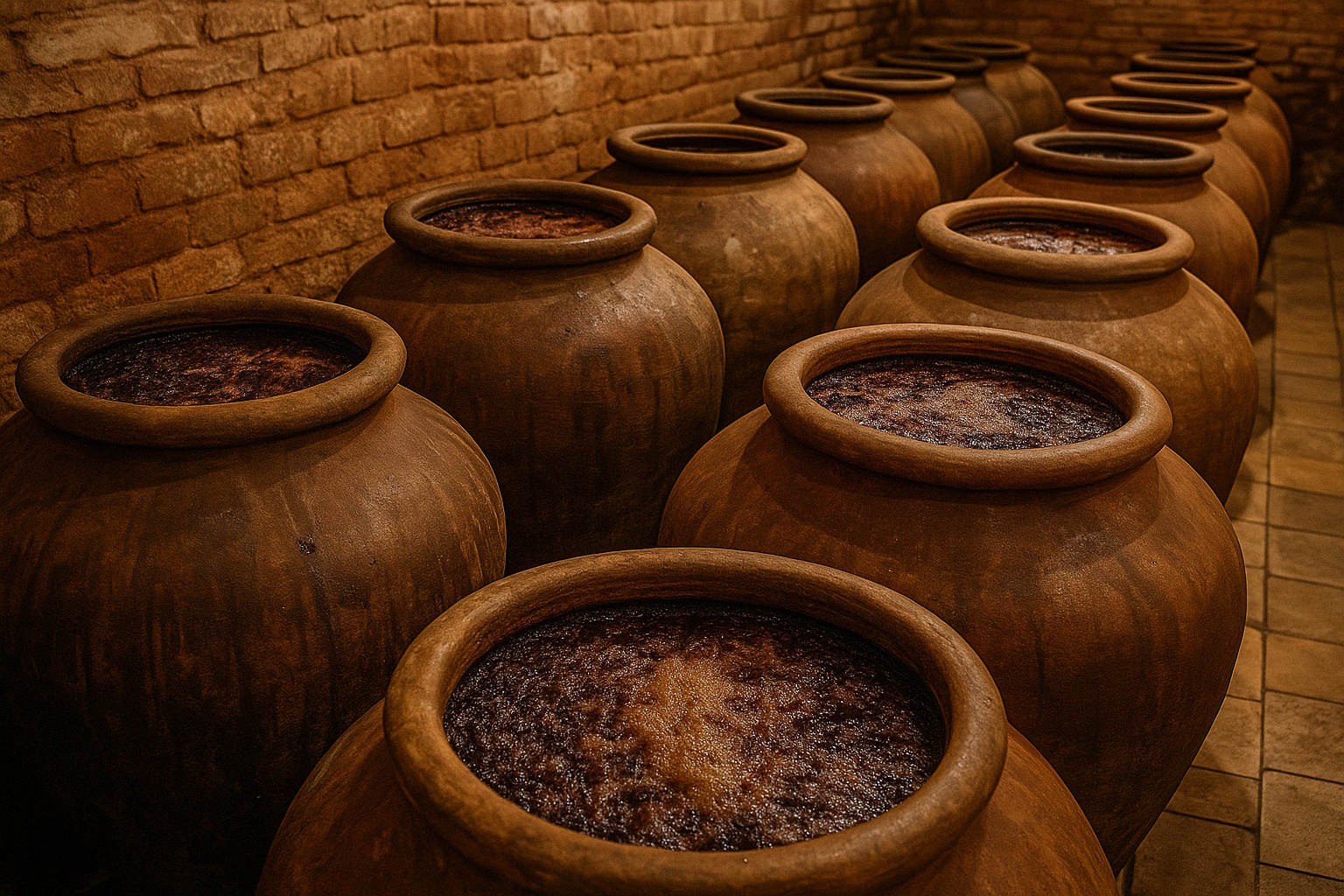 Fermentación en tinaja de barro