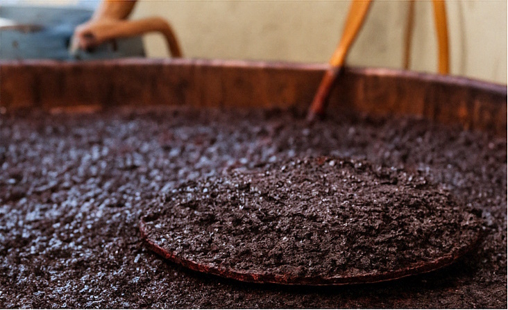 Fermentación con sombrero de hollejos