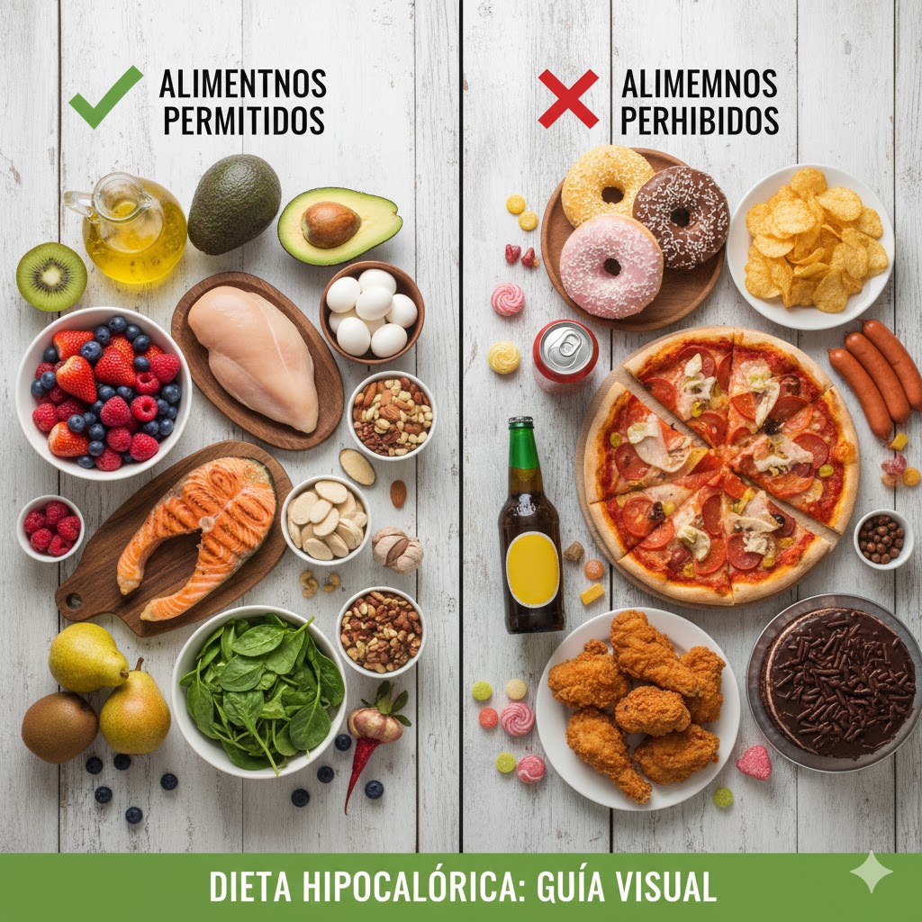 Ejemplo de alimentos permitidos y prohibidos