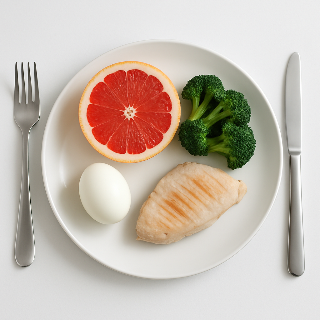 Ejemplo de dieta restrictiva extrema atribuida falsamente a la Clínica Mayo