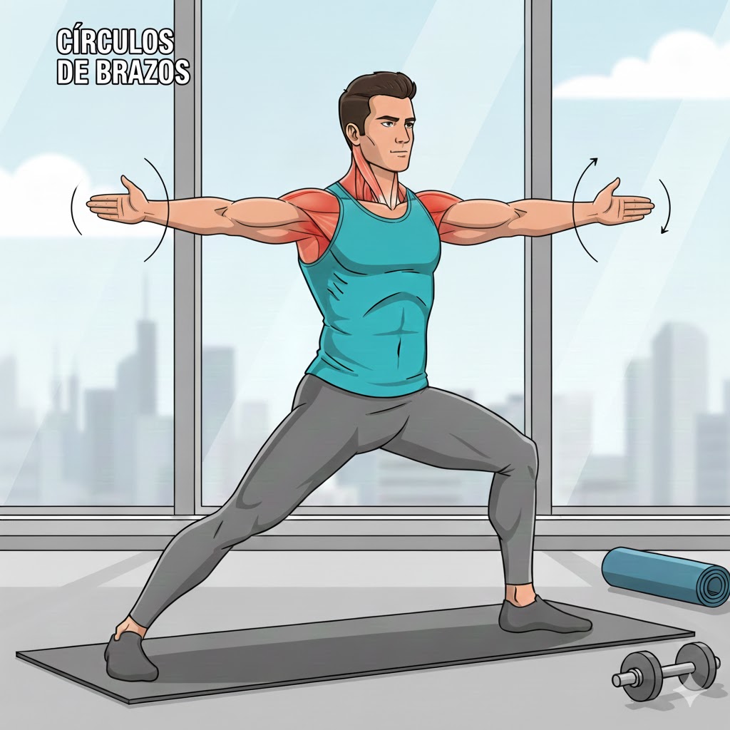 Círculos de brazos para movilidad del hombro