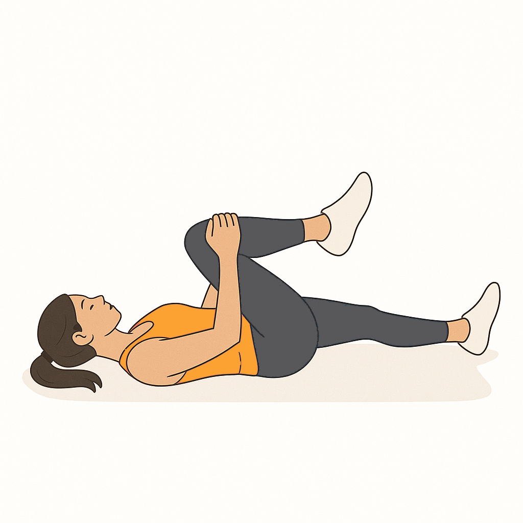 Estiramiento FNP de glúteos en posición tumbada