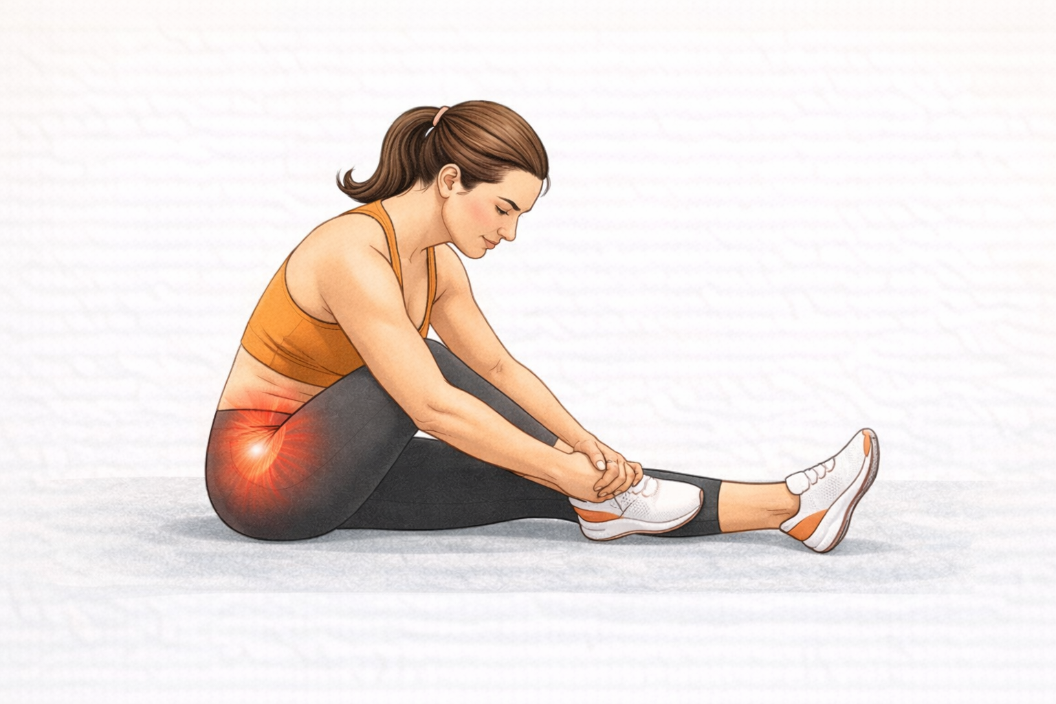 Estiramiento de glúteos sentado en figura 4