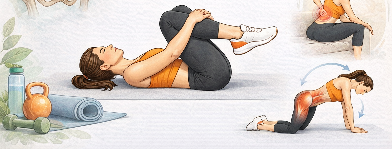 Estiramientos de la región lumbar