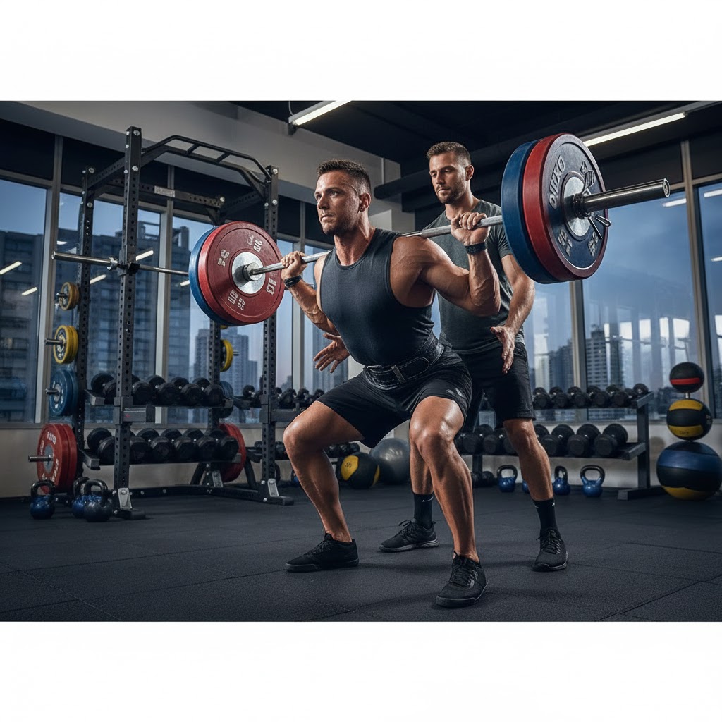 Entrenamiento de fuerza con pesas y ejercicios funcionales