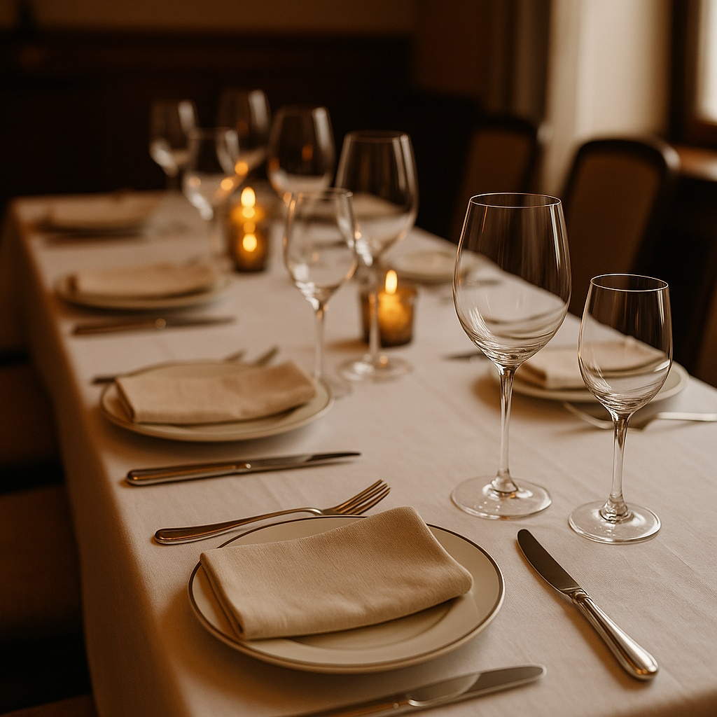 Mesa elegantemente dispuesta