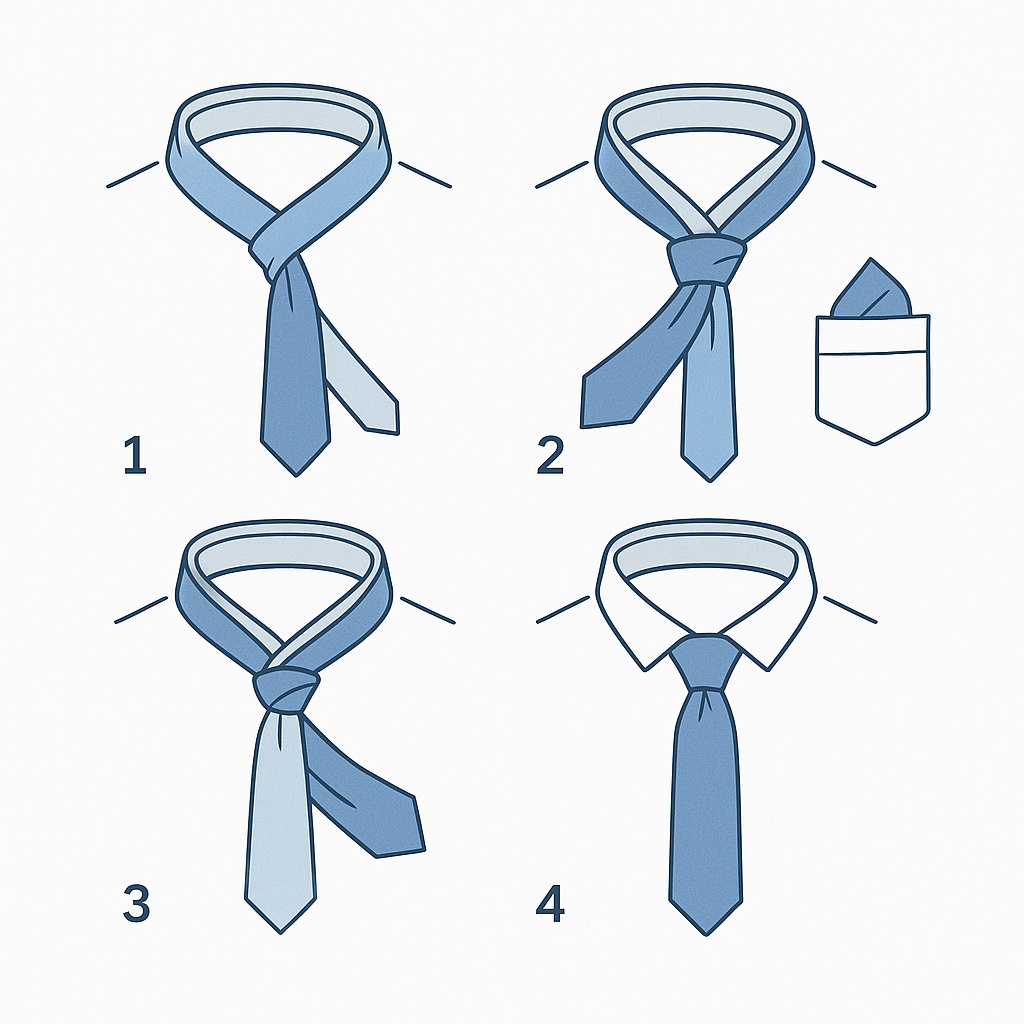 Cómo hacer el nudo corbata para pañuelos paso a paso