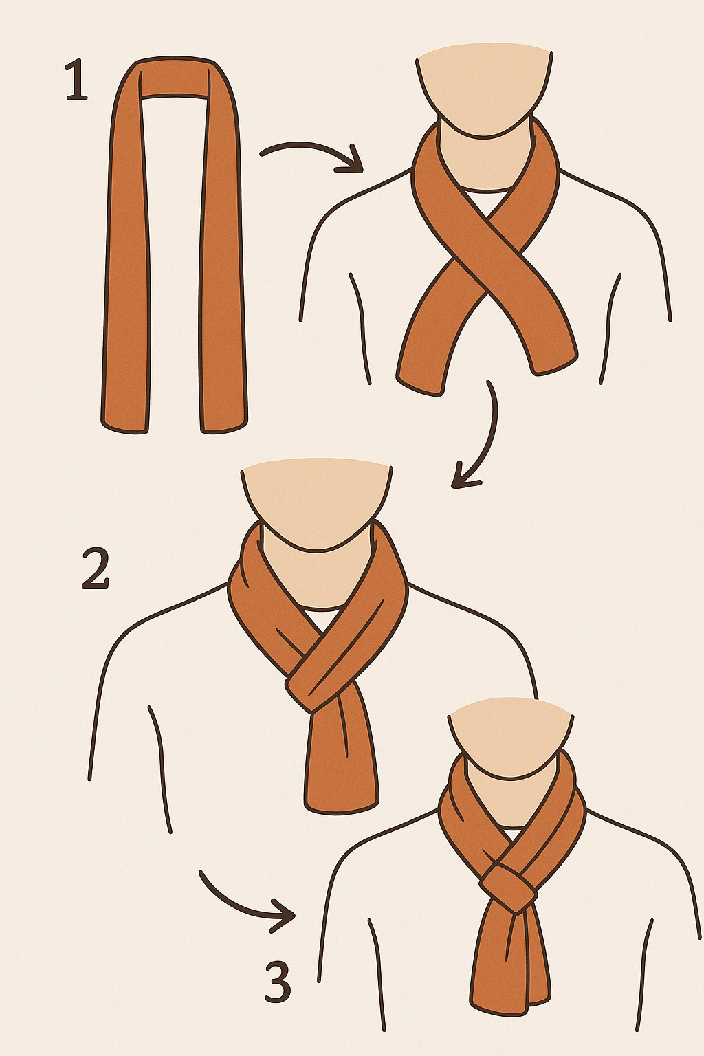 Cómo hacer el nudo cruzado paso a paso