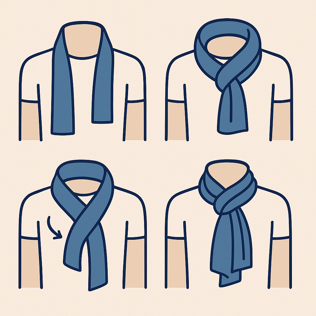 Cómo hacer el nudo parisino paso a paso