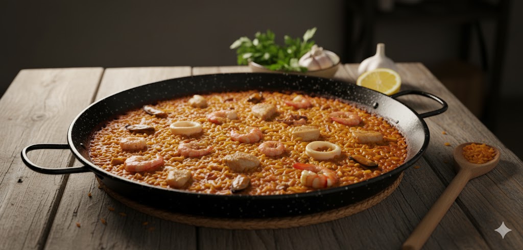 Arròs del senyoret servido