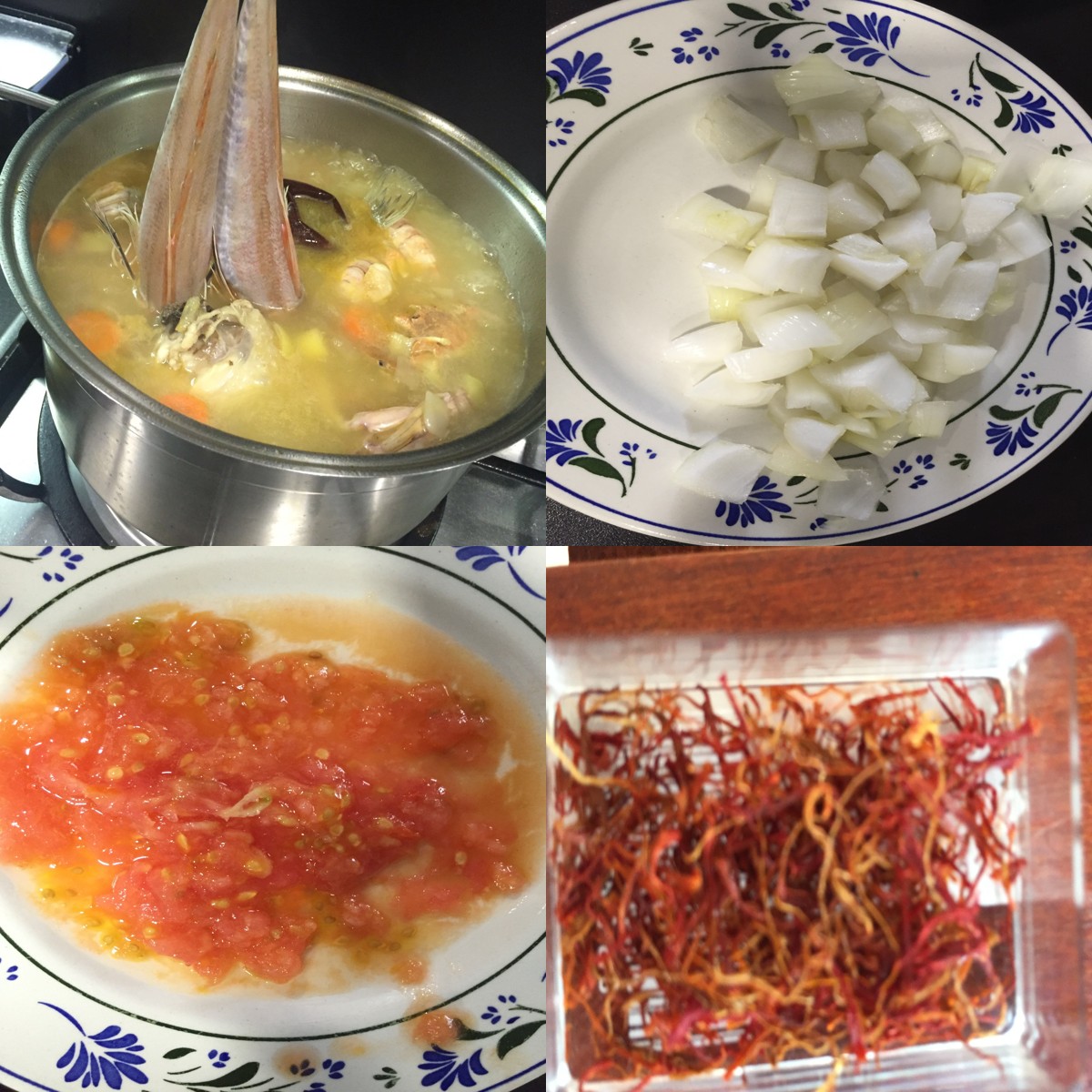 Ingredientes del arroz a banda