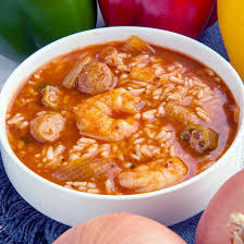 Arroz caldoso de mariscos y pollo