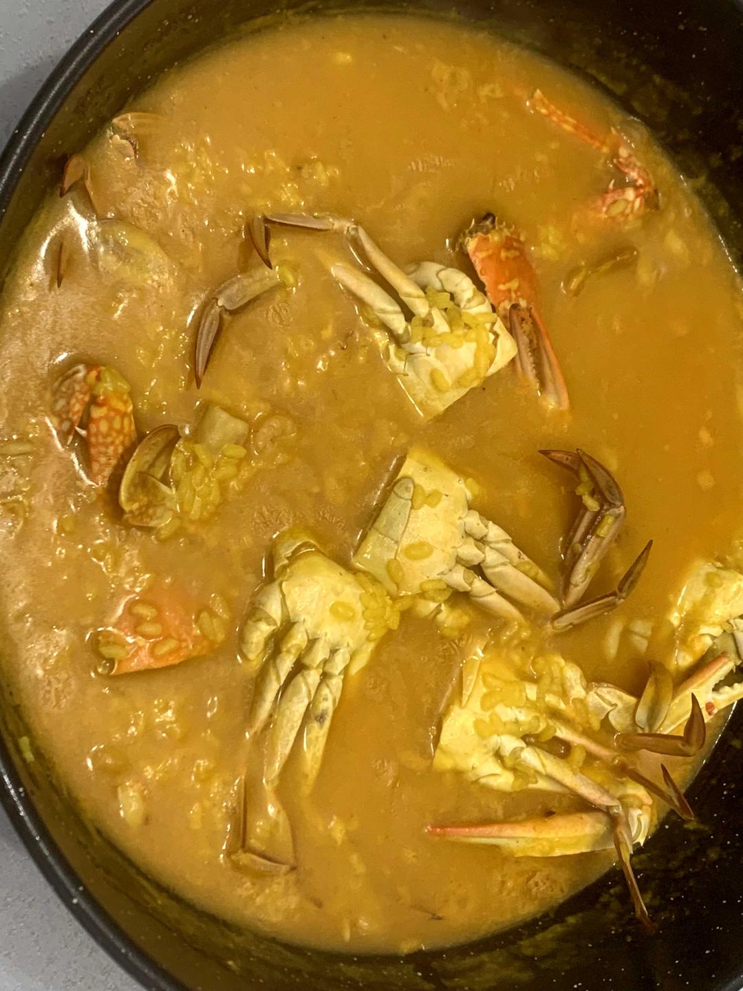 Acabado arroz cangrejo