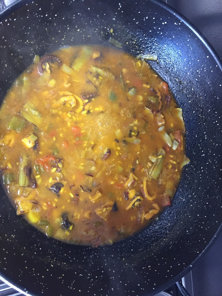 Arroz meloso terminado