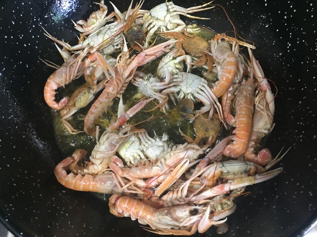 Sellado de cigalas y cangrejos