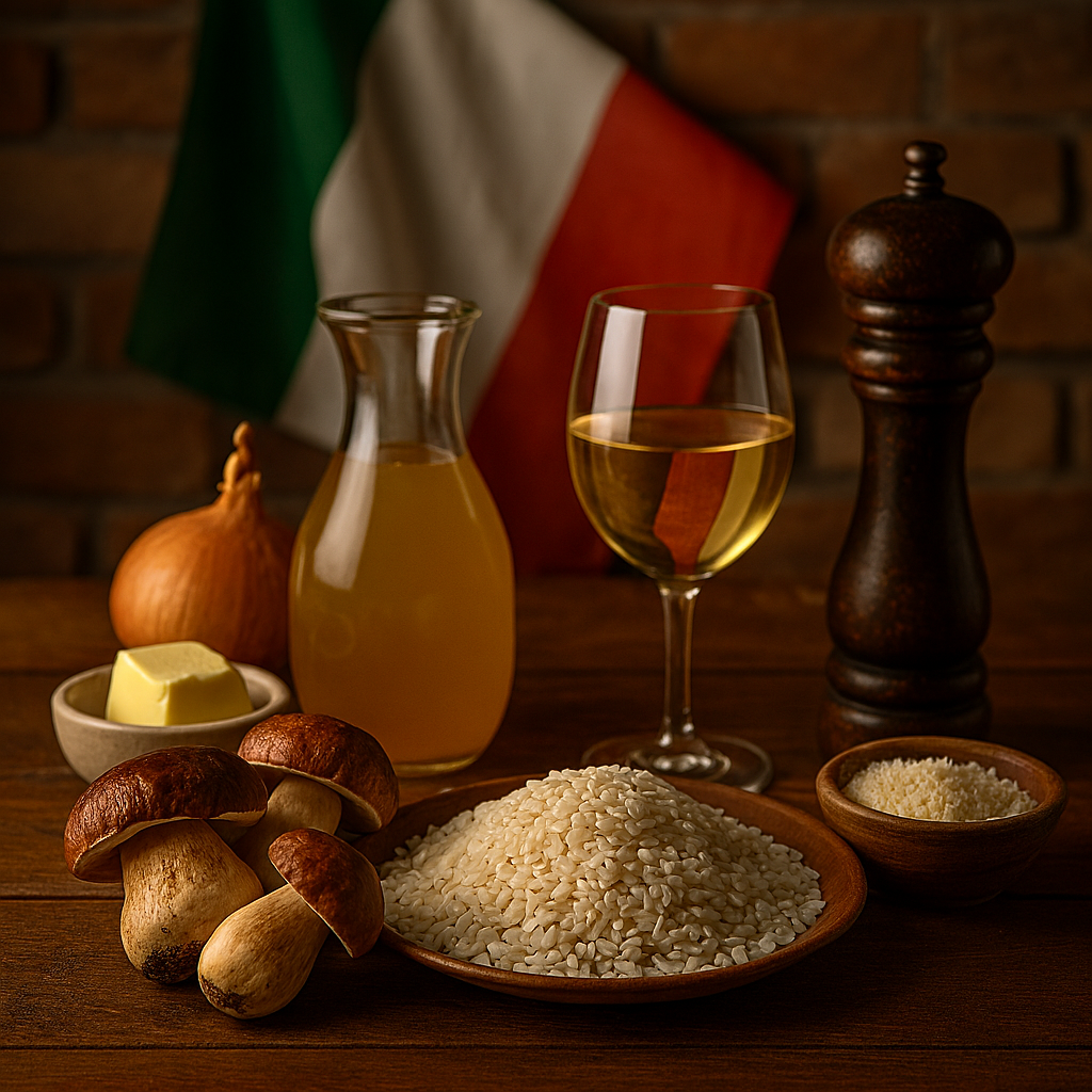 [translate:Ingredientes risotto funghi porcini]