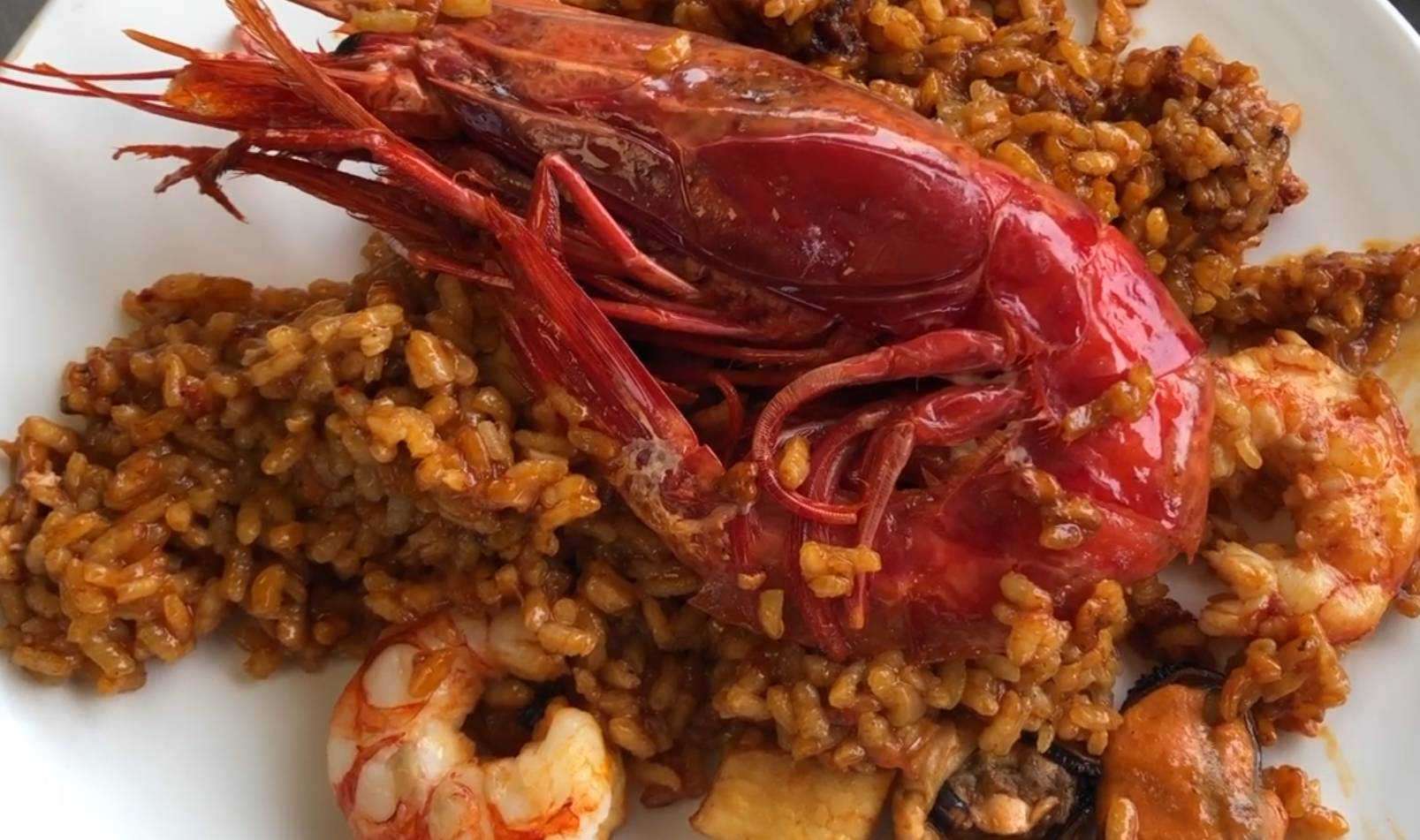 Paella de carabineros valenciana