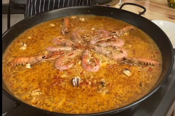 Colocar los langostinos